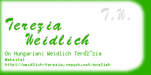 terezia weidlich business card